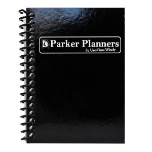 Mini Parker 4 Month Black Pocket Planner